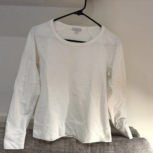 James Perse Standard French Terry Sweatshirt Size 2 (medium), White